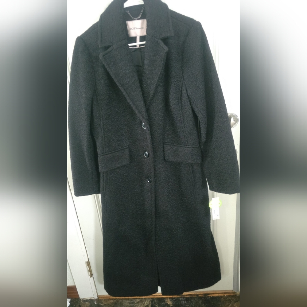 BCBGeneration Black Textured Coat